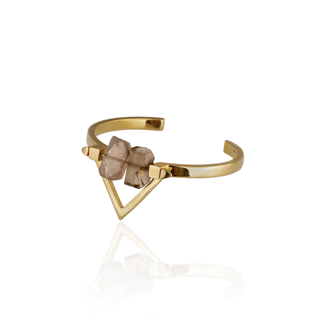 Be You, Gold Cuff  (BUY GEMSTONES SEPARATELY)