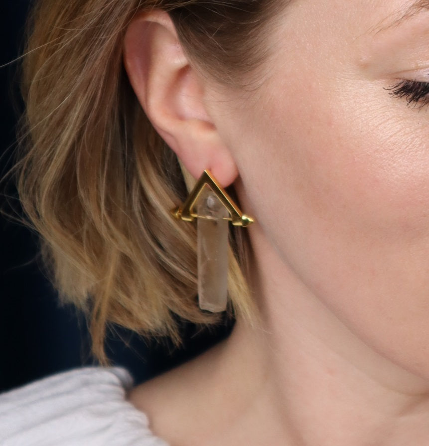 Be You, Long Gemstones for Earrings - Smokey Quartz