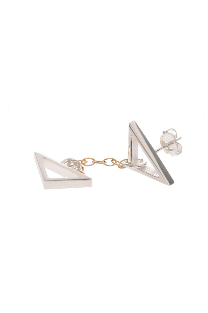 Hang Loose, Silver Drop Earrings