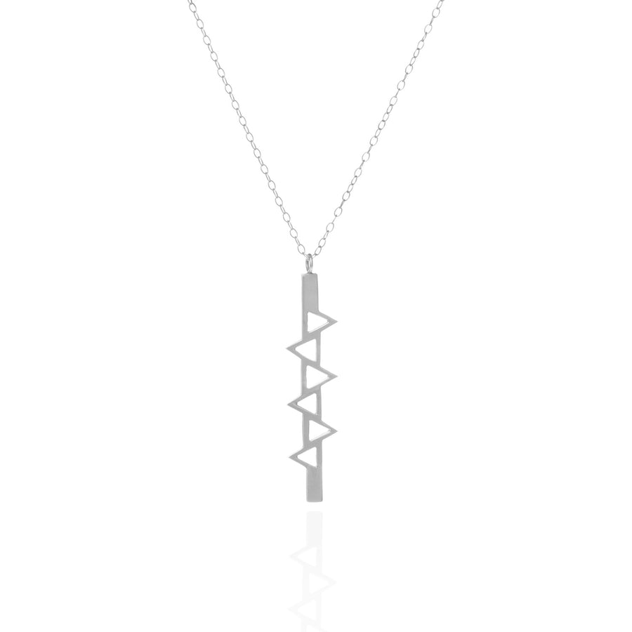 Ladder of Life, Long Silver Pendant