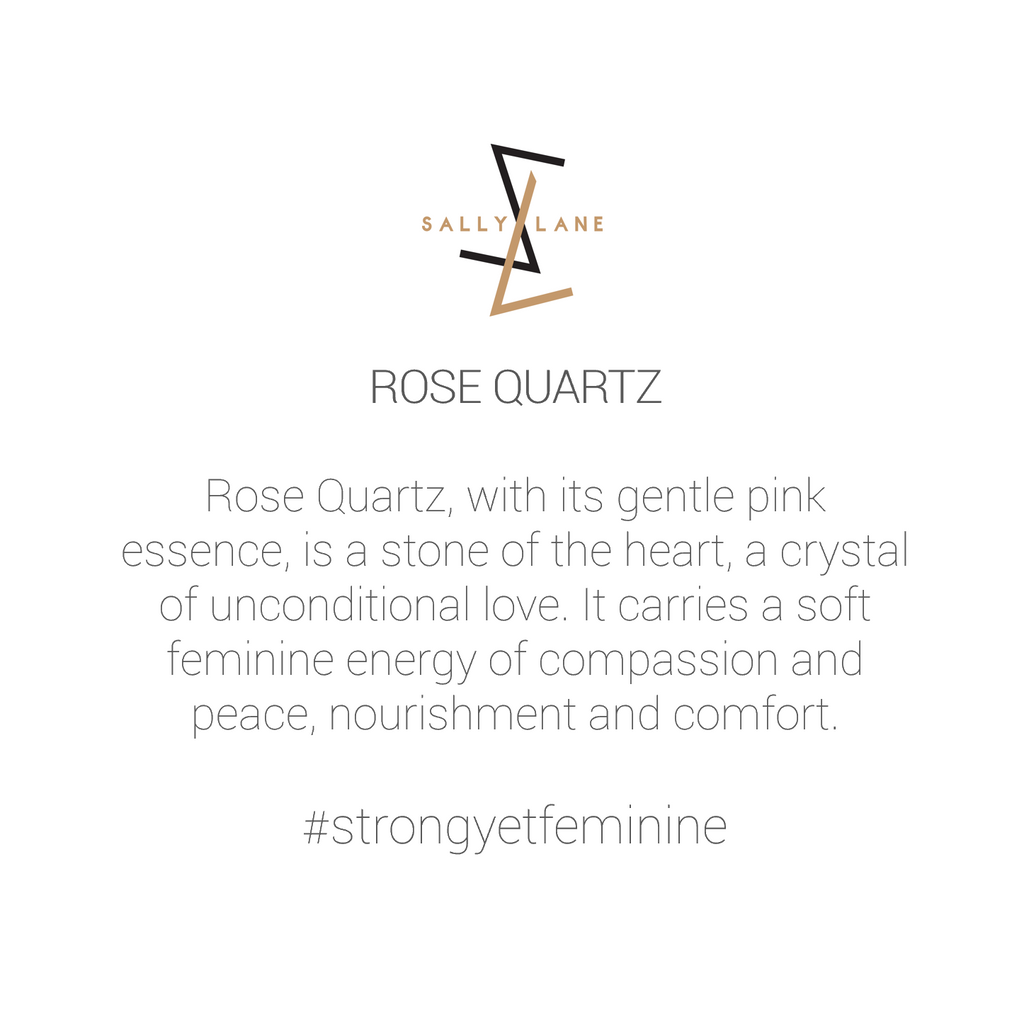 Be You, Long Gemstones for Earrings - Rose Quartz