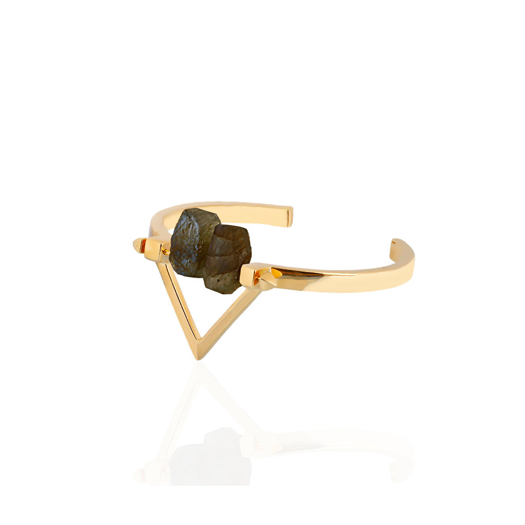 Be You, Gold Cuff  (BUY GEMSTONES SEPARATELY)