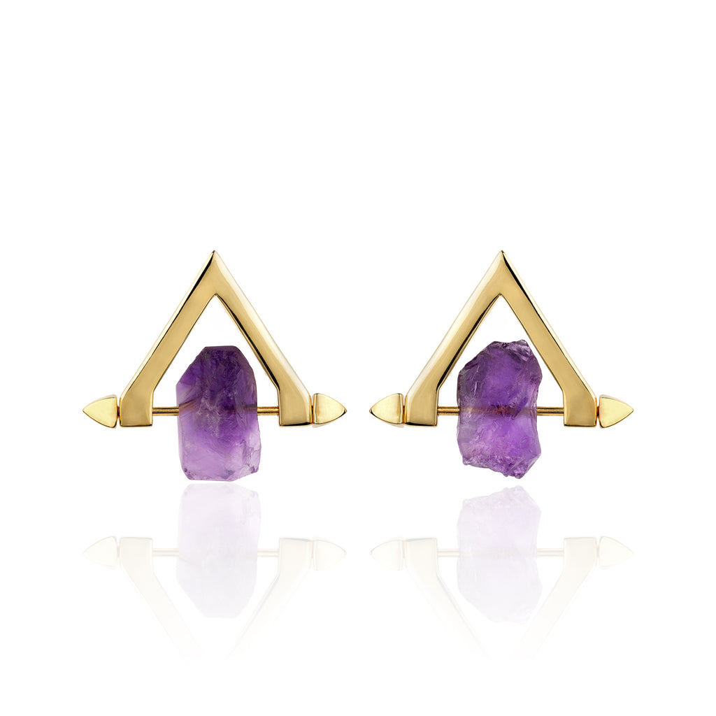 Be You, Gold Earrings (BUY GEMSTONES SEPARATELY)