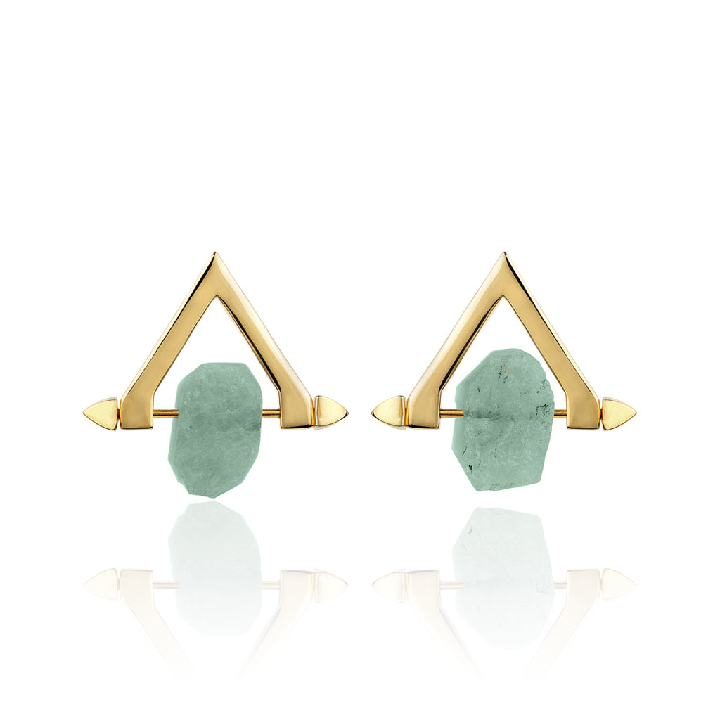 Be You, Gold Earrings (BUY GEMSTONES SEPARATELY)