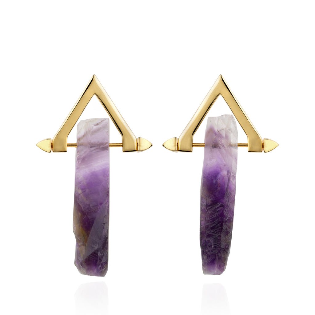 Be You, Gold Earrings (BUY GEMSTONES SEPARATELY)