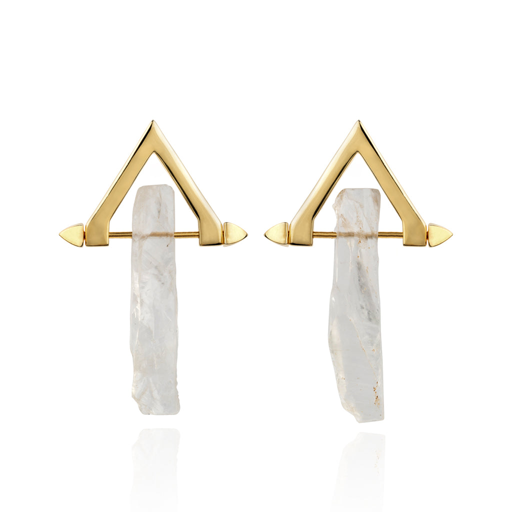 Be You, Gold Earrings (BUY GEMSTONES SEPARATELY)