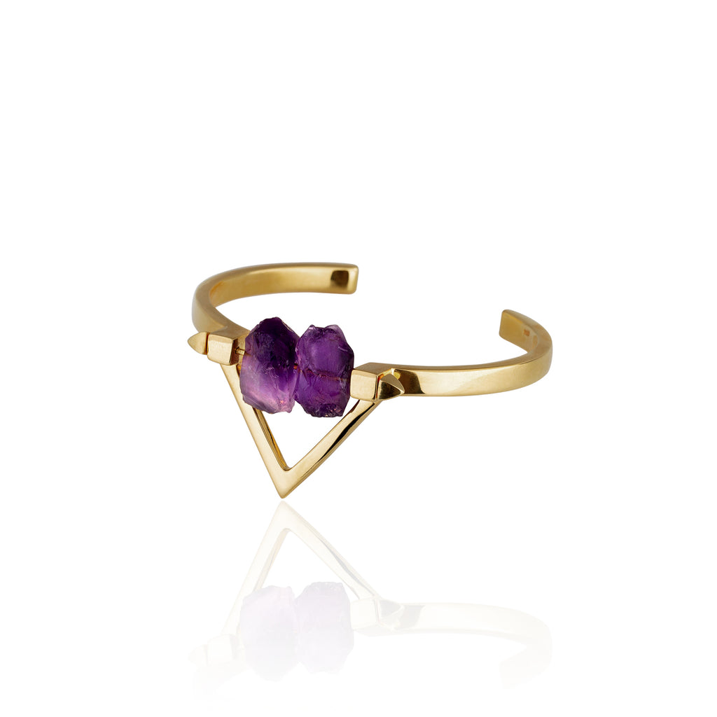 Be You, Gold Cuff  (BUY GEMSTONES SEPARATELY)