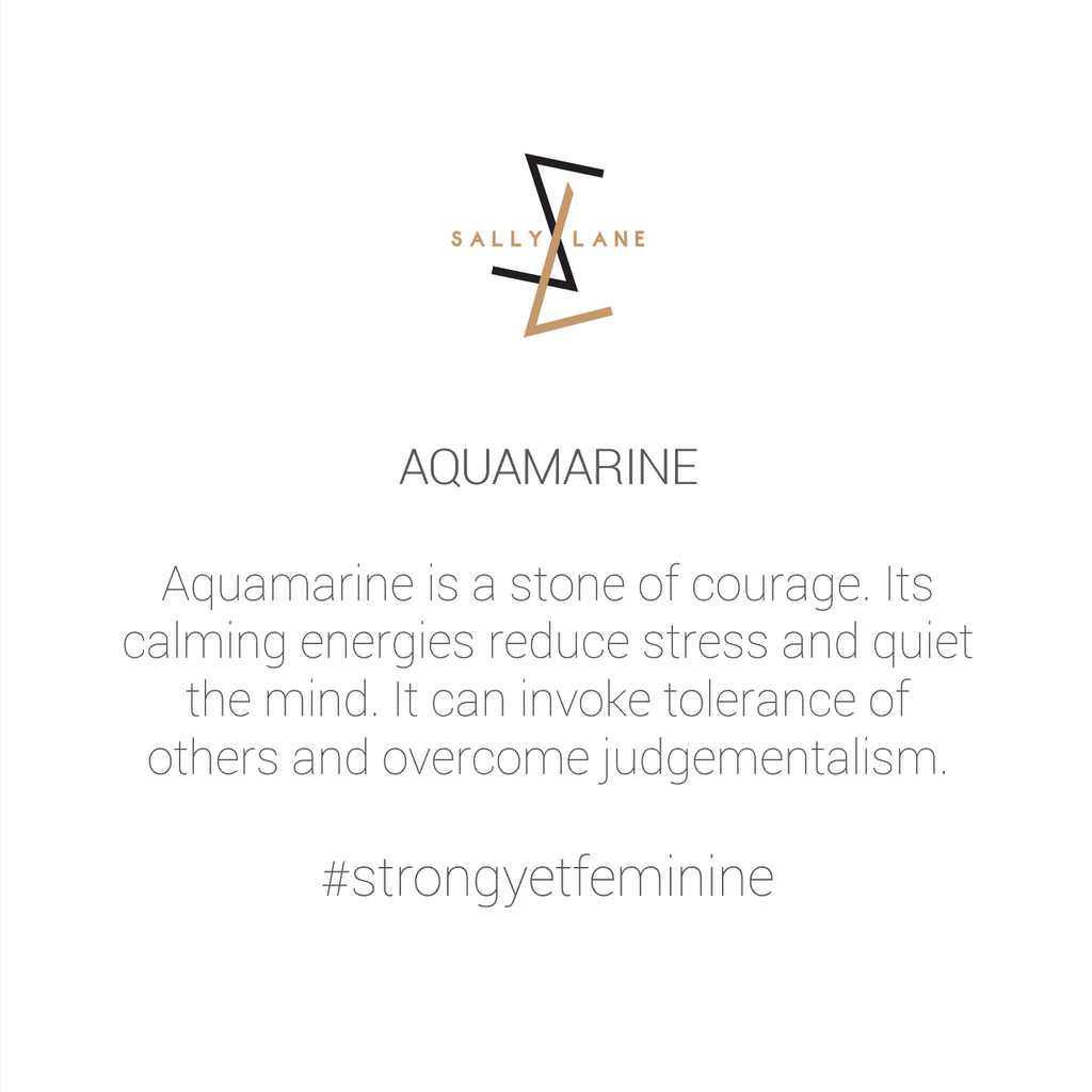 Be You, Gemstones ONLY for Cuff - Aquamarine