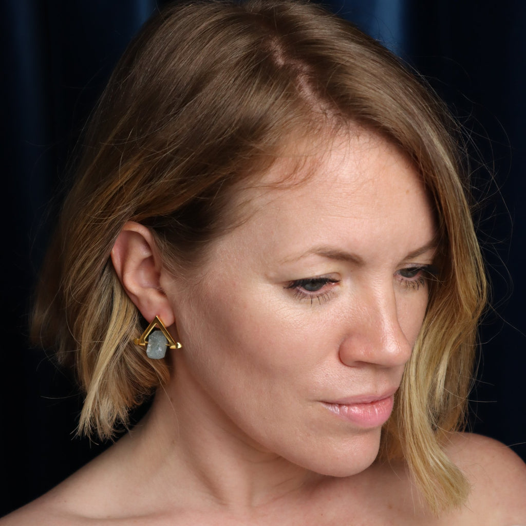 Be You, Short Gemstones for Earrings - Aquamarine