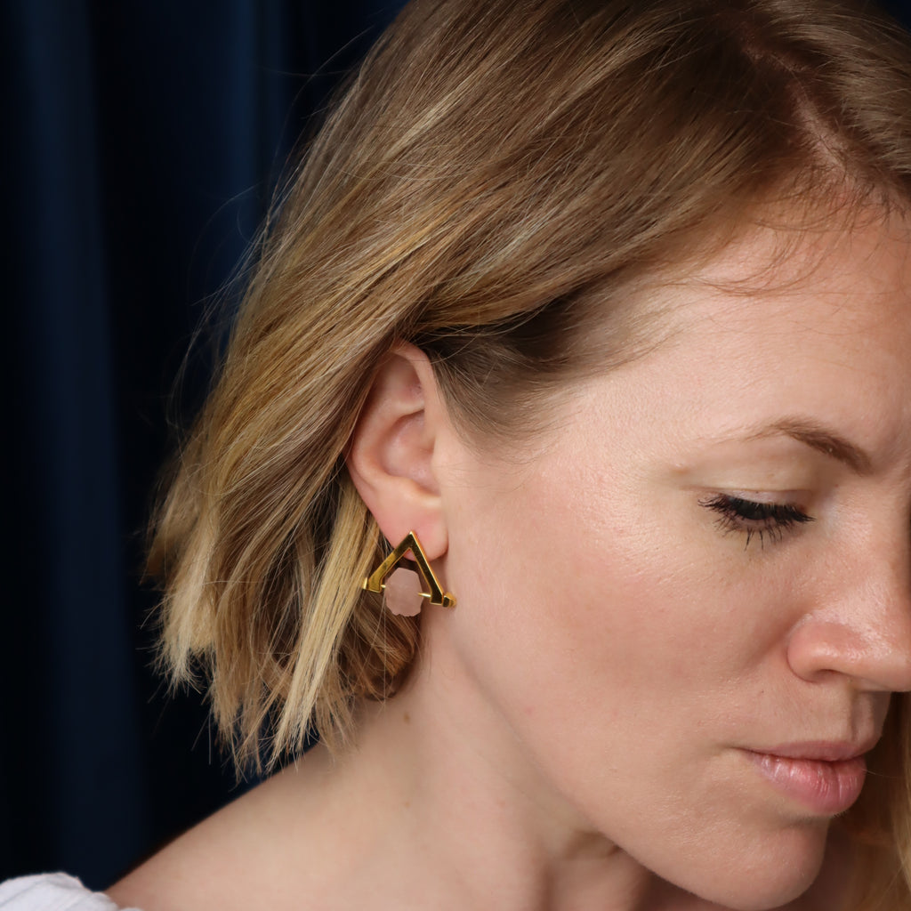 Be You, Short Gemstones for Earrings - Rose Quartz