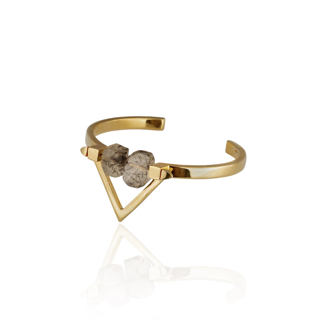 Be You, Gold Cuff  (BUY GEMSTONES SEPARATELY)