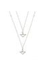 Wholesale - Double Trouble, Silver Multi-Layered Necklace