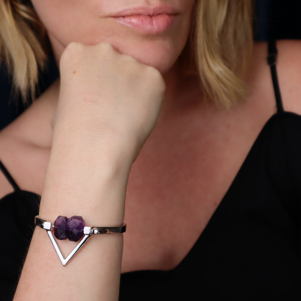 Be You, Silver Cuff  (BUY GEMSTONES SEPARATELY)
