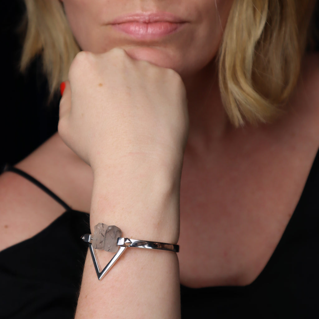 Be You, Gemstones ONLY for Cuff - Black Rutilated Quartz