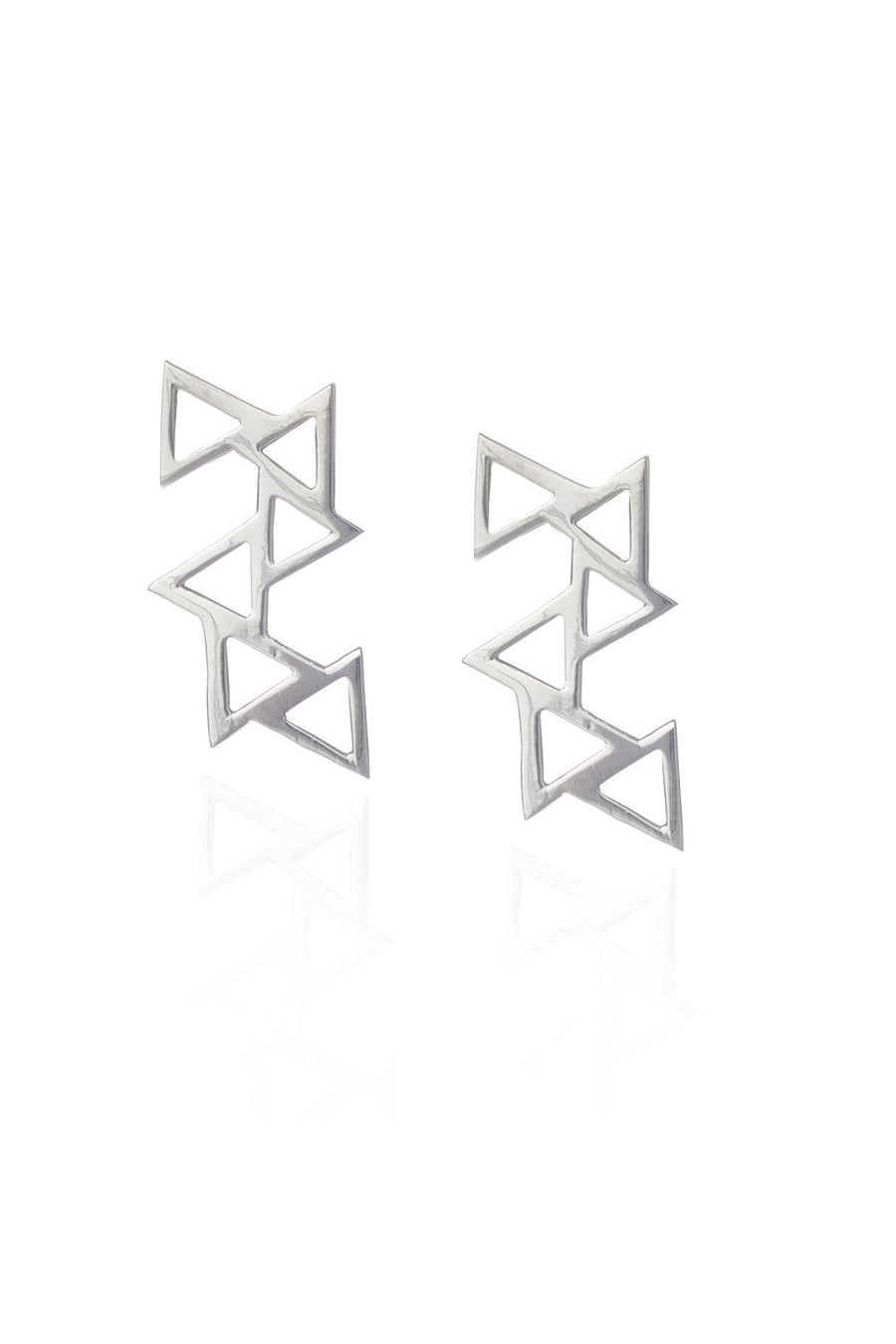 Ladder of Life, Silver Earrings