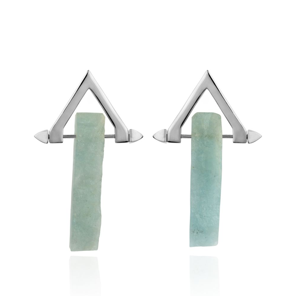 Be You, Long Gemstones for Earrings - Aquamarine