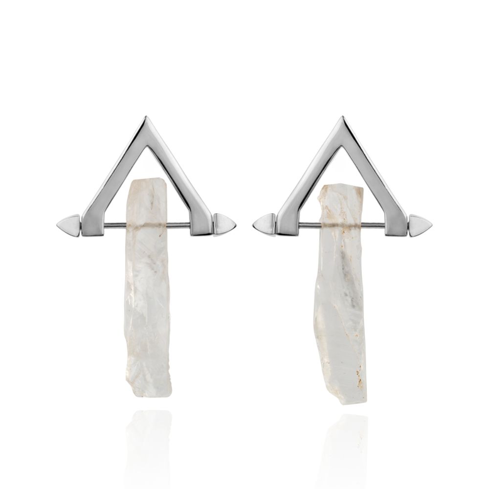 Be You, Long Gemstones for Earrings - Crystal Quartz