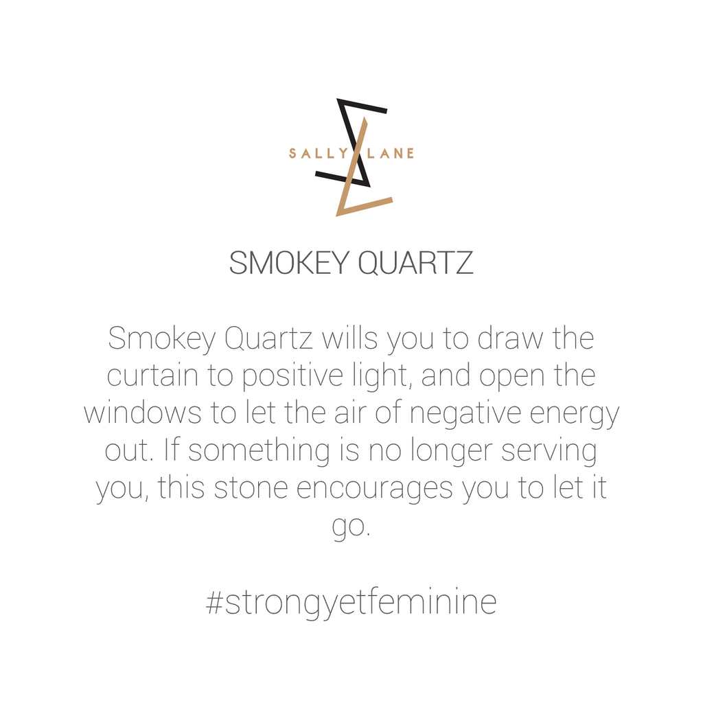 Be You, Long Gemstones for Earrings - Smokey Quartz