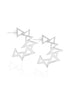 Wholesale - Throwing Star, Silver Earrings