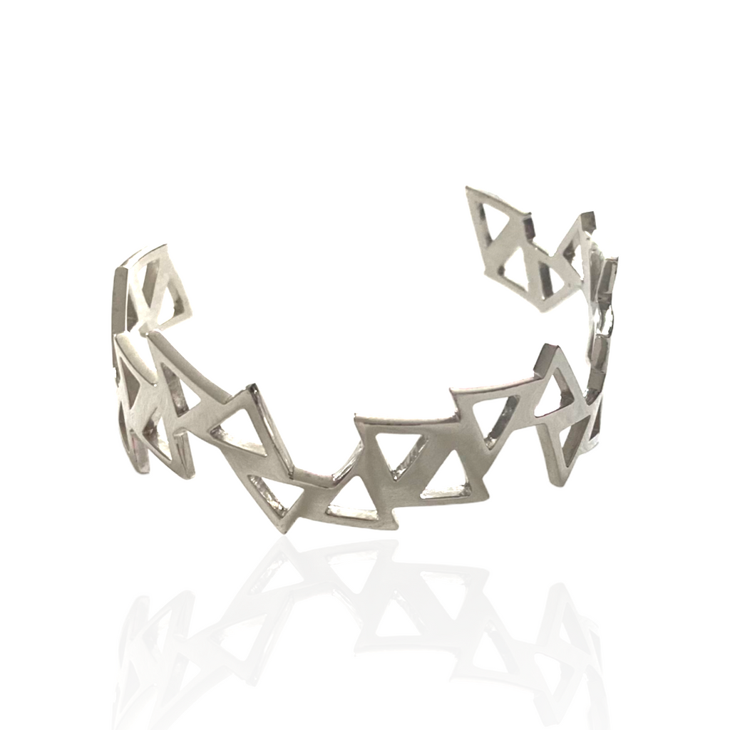 Tapestry Cuff, Silver