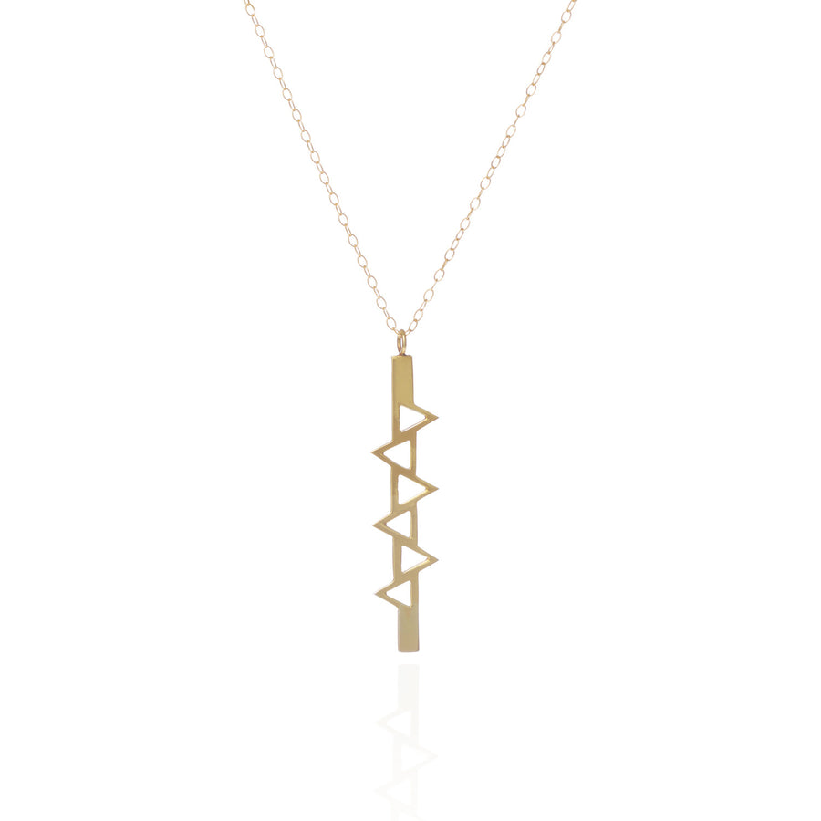 Wholesale - Ladder of Life, Long Gold Pendant